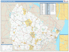 Manchester-Nashua Metro Area Digital Map Basic Style